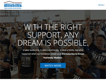 Tablet Screenshot of dreamfearlessly.com